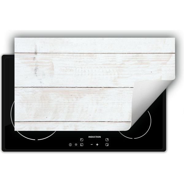 Darhaus Piastra Di Copertura Per Stufe 90X52 Cm Tappetino Antiscivolo Roll-Up, Bianco - Legno-image
