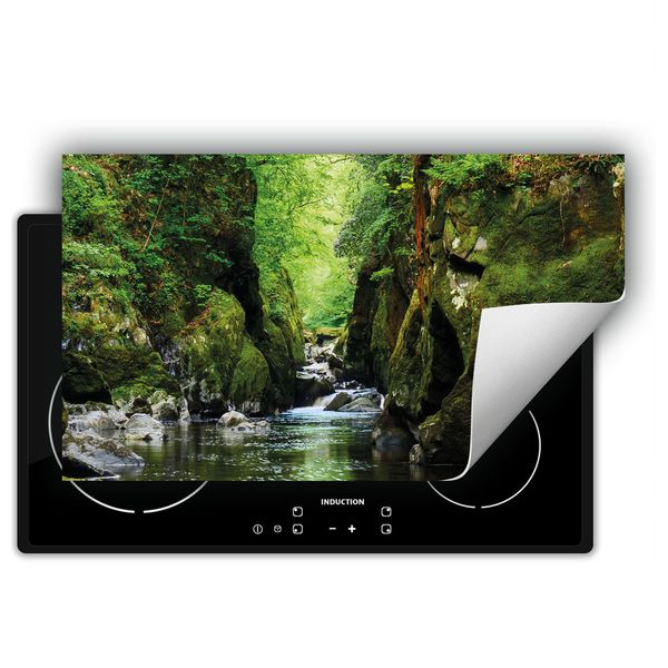 Darhaus Piastra Di Copertura Per Stufe 90X52 Cm Tappetino Antiscivolo Roll-Up, Verde - River-image