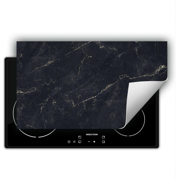 Darhaus Piastra Di Copertura Per Fornelli 90X52 Cm Tappetino Antiscivolo Roll-Up, Scuro - Marmo-image