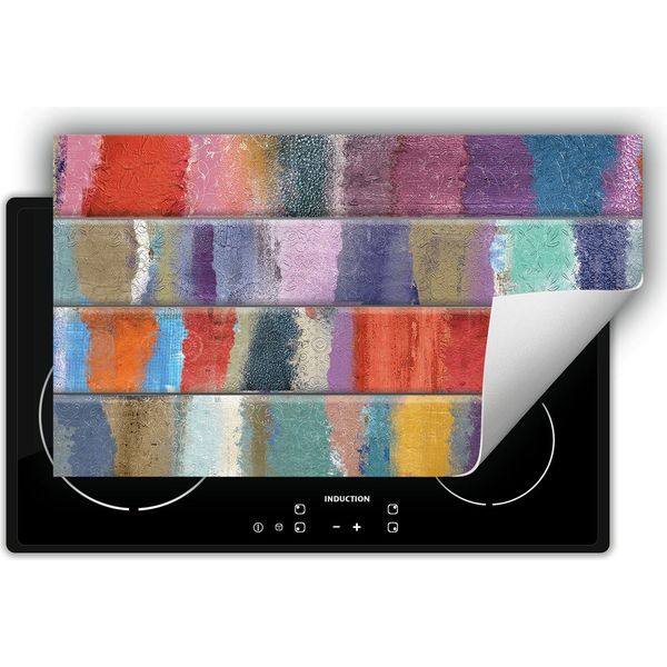 Darhaus Piastra Di Copertura Per Stufe 90X52 Cm Tappetino Antiscivolo Roll-Up, Colorato - Mattone-image