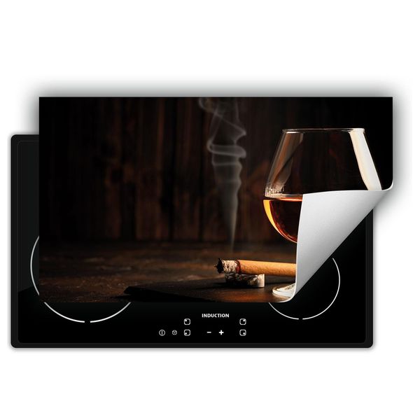 Darhaus Piastra Di Copertura Per Stufa 90X52 Cm Tappetino Antiscivolo Roll-Up, Sigaro-image