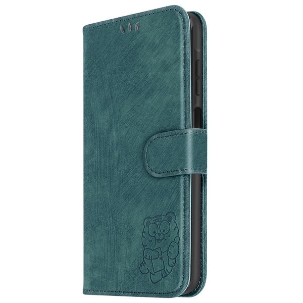 Avizar, Custodia Tiger Per Samsung A25 5G Portafoglio Stand Funzione Cinturino, Verde-image