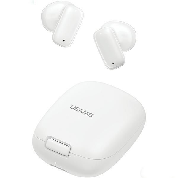 Usams Cuffie Bluetooth 5.3 Tws Serie Id Senza Fili Bianco/Bianco Bhuid02 (Id25)-image