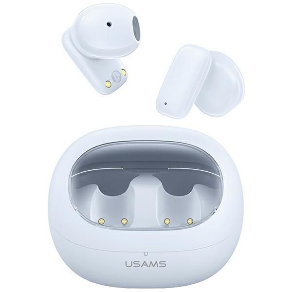 Usams Cuffie Bluetooth 5.3 Tws Serie Td Senza Fili Bianco/Bianco Bhutd01 (Td22)-image