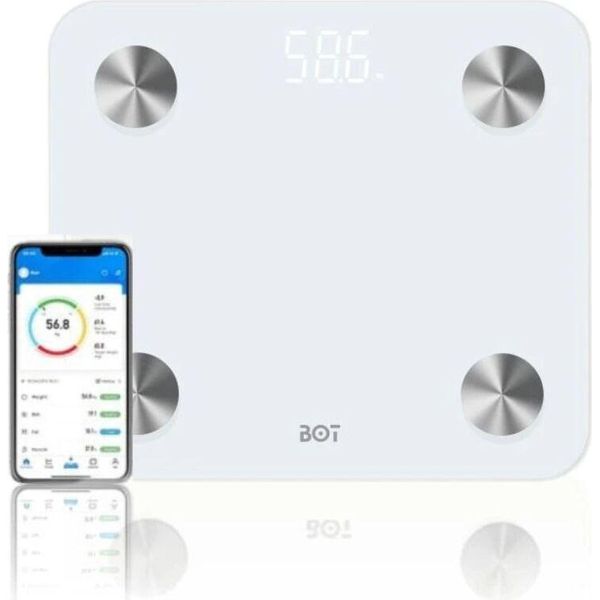 Bilancia Pesapersone Intelligente Bot Alfa Bianco-image