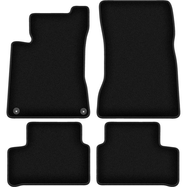 Tappetini In Velluto Per Mercedes Cls X118 (2019-, Berlina, Station Wagon) Neri, Set 4 Pz, Con Fissaggi-image