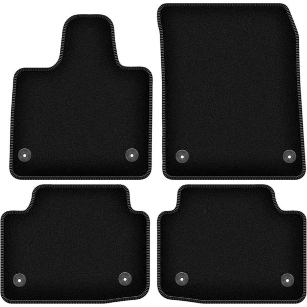 Tappetini In Velluto Per Jaguar I-Pace (2019-, Suv) Neri, Set 4 Pz, Con Fissaggi-image