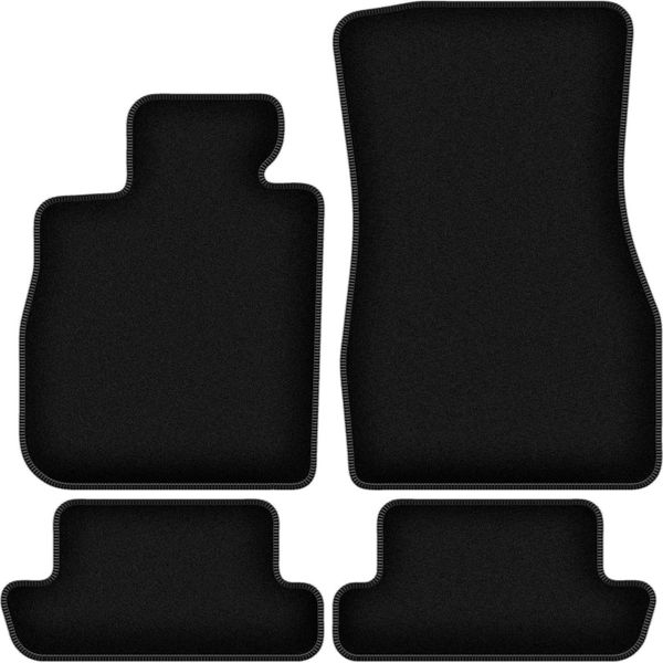 Tappetini In Velluto Per Bmw 8 G15 (2018-2022, Coupé) Neri, Set 4 Pz, Con Fissaggi-image