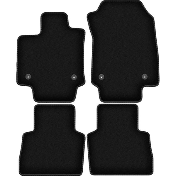 Tappetini In Velluto Per Lexus Nx Ii (2021-, 0) Neri, Set 4 Pz, Con Fissaggi-image