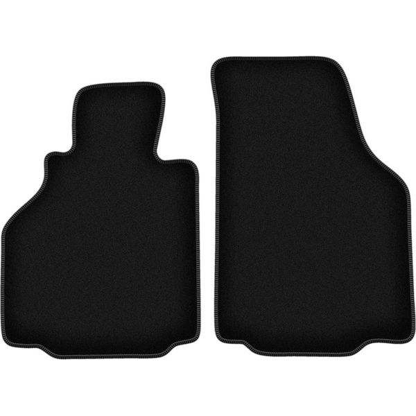 Tappetini In Velluto Per Porsche Boxster (Typ. 986) (1997-2004, Coupé, Cabriolet) Neri, Set 2 Pz, Con Fissaggi-image