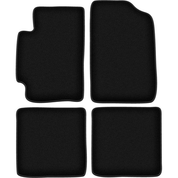 Tappetini In Velluto Per Lexus Gs I (1991-1997, Berlina) Neri, Set 4 Pz, Con Fissaggi-image