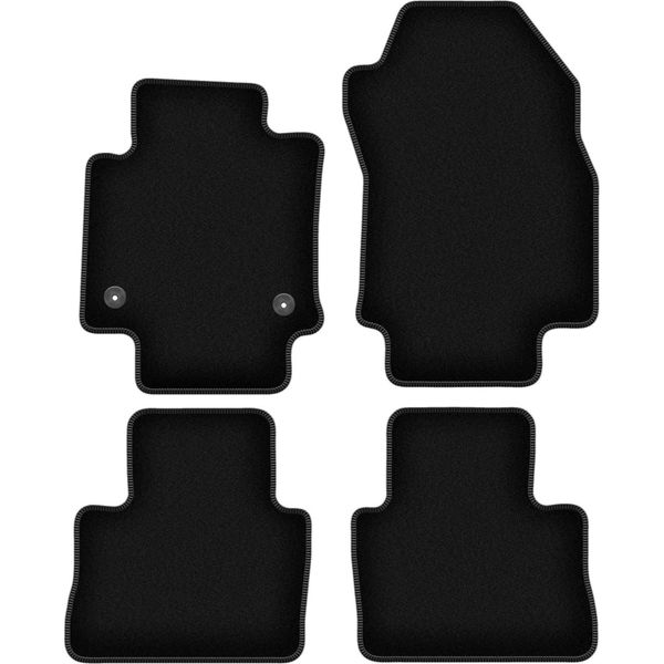 Tappetini In Velluto Per Toyota RAV4 V (2019-, Suv) Neri, Set 4 Pz, Con Fissaggi-image