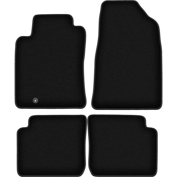 Tappetini In Velluto Per Toyota Camry Iv (1994-1998, Berlina) Neri, Set 4 Pz, Con Fissaggi-image