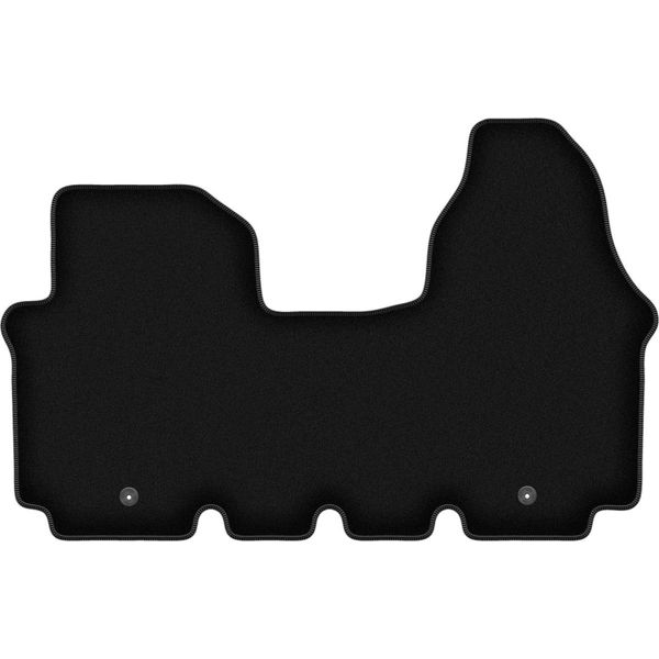 Tappetini In Velluto Per Opel Vivaro (2001-2014, Furgone) Neri, Set 1 Pz, Con Fissaggi-image