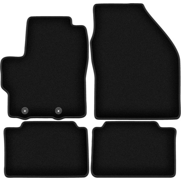 Tappetini In Velluto Per Toyota Yaris Cross (2020-, Crossover) Neri, Set 4 Pz, Con Fissaggi-image