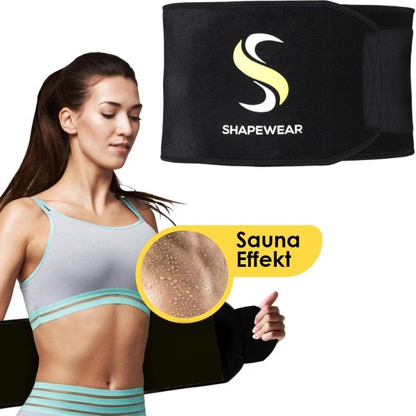 Fascia Per La Vita Shapewear® - Allenatore Per La Vita - Cintura Per La Vita Per Uomo/Donna - Body Shaper - Cintura Per La Sauna - Fascia Per La Sauna - Include E-Book Con 8 Consigli Per La Perdita Di Peso-image
