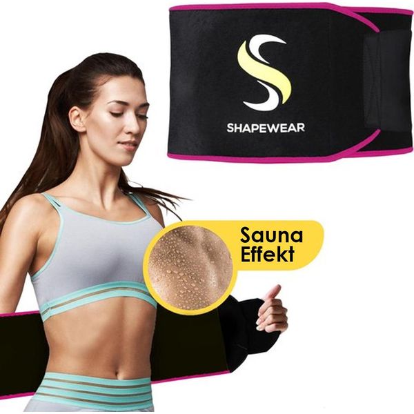 Fascia Antisudore Shapewear® Per La Pancia - Waist Trainer - Fascia Dimagrante Per La Vita - Cintura Dimagrante Per La Pancia - Waist Shaper Per Uomo/Donna - Include E-Book Con 8 Consigli Per Dimagrire-image