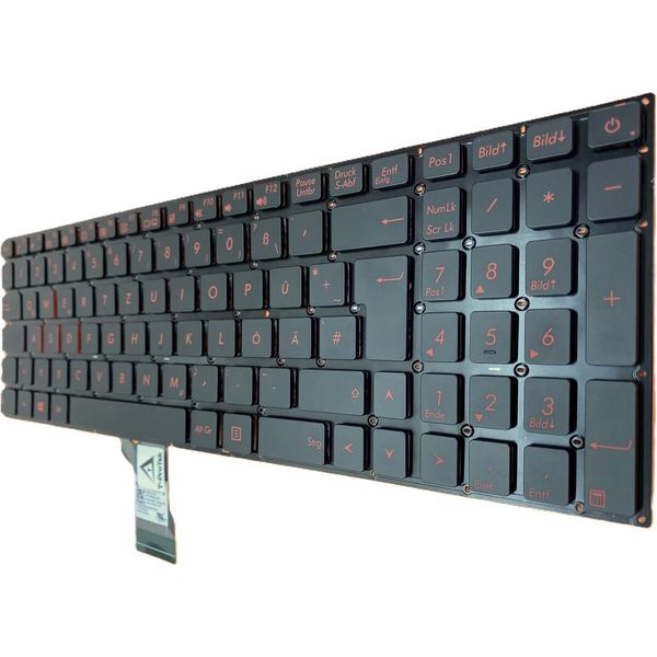 Tedesco - Tastiera Tastiera Senza Cornice Con Illuminazione Compatibile Per Asus Q501LA-image