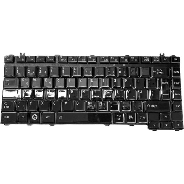 It - Tastiera Nera Lucida Compatibile Con Toshiba Satellite L300, L300D-image