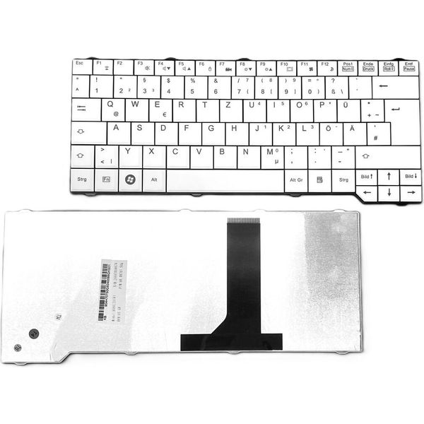 Tedesco - Tastiera Bianca Compatibile Con Fujitsu Siemens Amilo PA3553, Pi3525-image