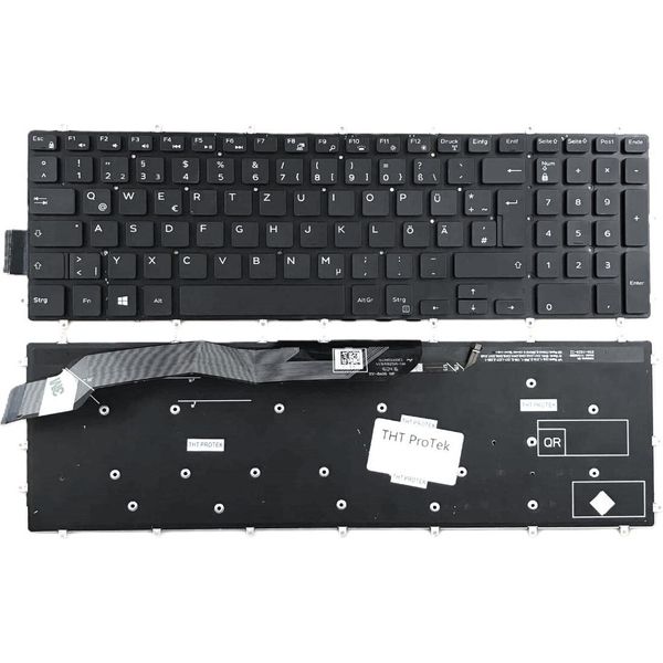 Tedesco - Tastiera Tastiera Senza Cornice Con Illuminazione Compatibile Per Dell Inspiron 15-5567-image