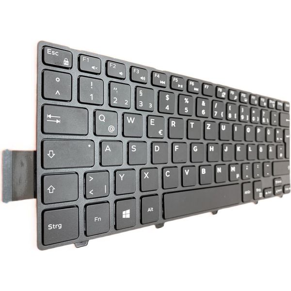 Tastiera - Colore: Nero - Con Cornice - Con Illuminazione Layout Tastiera Tedesca Compatibile Per Dell Inspiron 14-5447-image