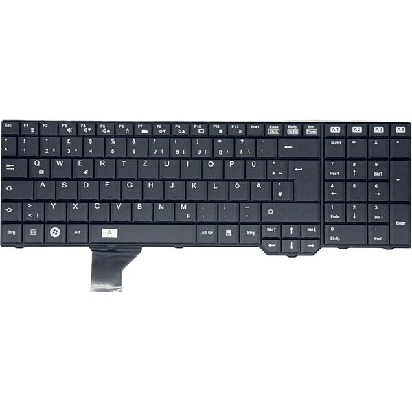 Tedesco - Tastiera Nera Compatibile Con La Tastiera Fujitsu Siemens Amilo Li3910-image