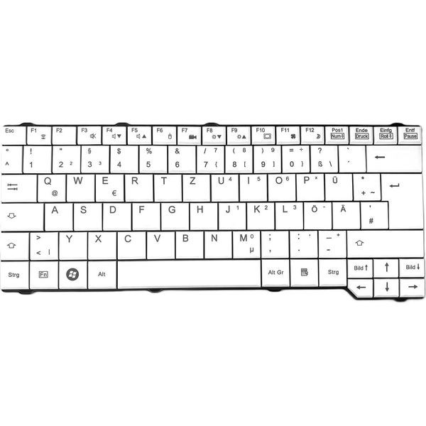 Tedesco - Tastiera Bianca Compatibile Con Fujitsu Siemens Amilo X9515, X9525-image