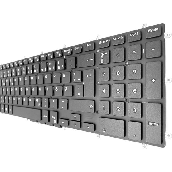 Tastiera - Colore: Nero - Senza Cornice - Senza Illuminazione Tastiera Con Layout Tedesco Compatibile Per Dell Inspiron 15-5565-image