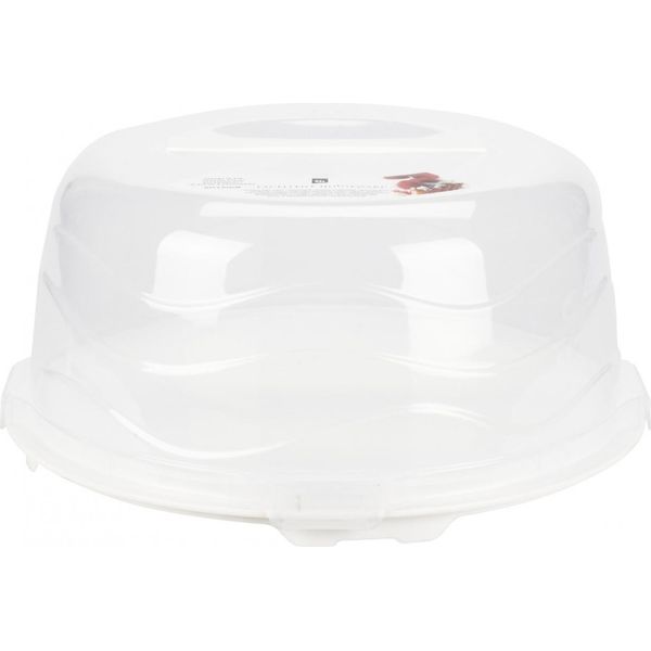 Vassoio Per Servire E Trasportare Torte Excellent Houseware, Polipropilene, 33X16 Cm, Bianco-image