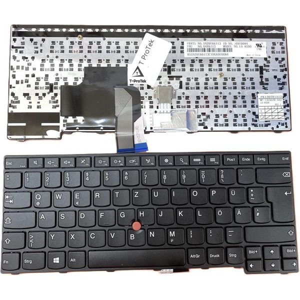 Tedesco - Tastiera Con Trackpoint Compatibile Con Lenovo Ibm Thinkpad Serie E450C-image