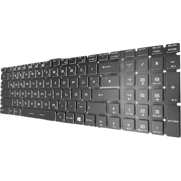 Tedesco - Tastiera Con Illuminazione Compatibile Per Msi GF72 8RE-032 (00179E-032)-image