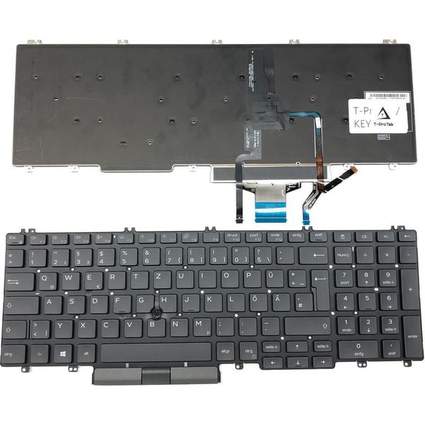 Tedesco - Illuminazione Della Tastiera Nera Compatibile Per Dell Latitude 5500-image