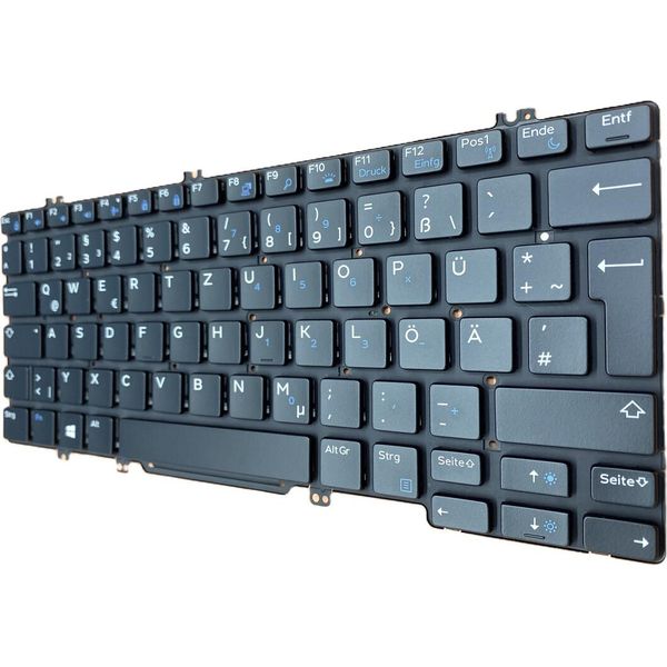 Tastiera Tedesca Illuminazione Gr Compatibile Con Dell Latitude 12 (7280-K8X0T)-image