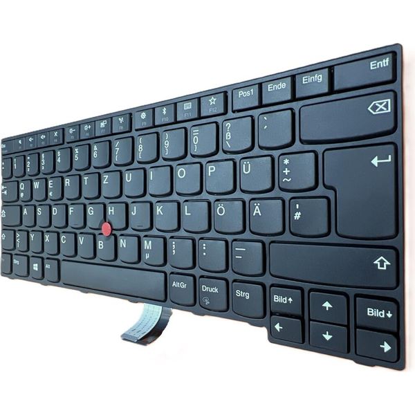 Tastiera Tedesca Nera Con Trackpoint Per Lenovo Thinkpad E470 20H1006KMH-image