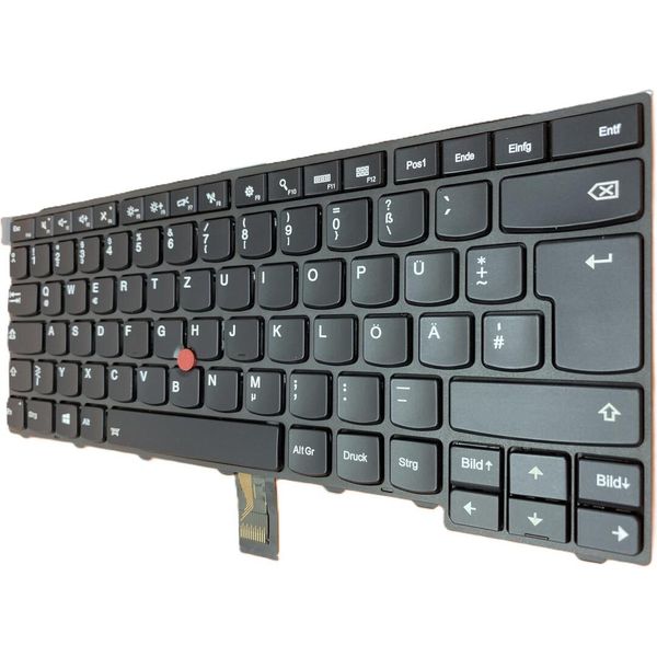Tedesco - Tastiera Con Trackpoint, Illuminazione Compatibile Per Lenovo Thinkpad L440 (20AT)-image