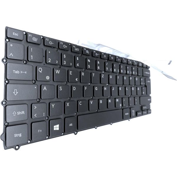 Tedesco - Tastiera Tastiera Nera Con Cornice, Compatibile Con L'illuminazione Per Samsung NP900X3E-K01EN-image