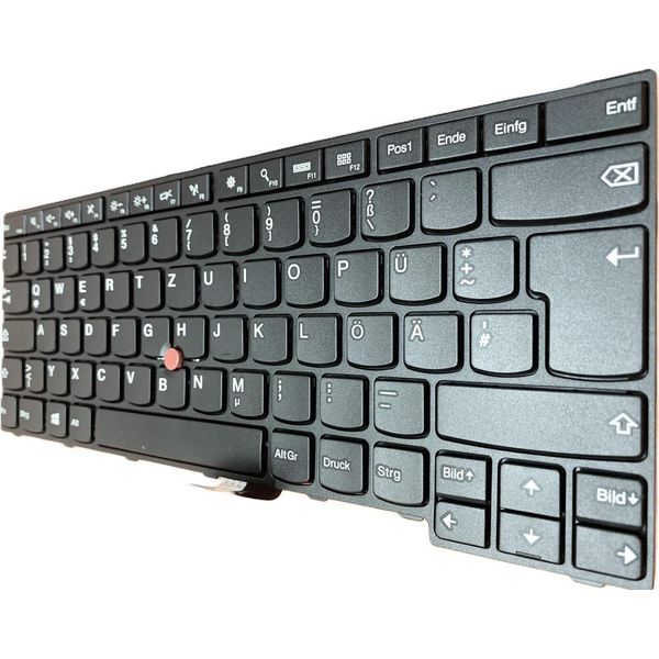 Tedesco - Tastiera Con Trackpoint Compatibile Per Lenovo Ibm Thinkpad E450C (20EHA00XCD)-image