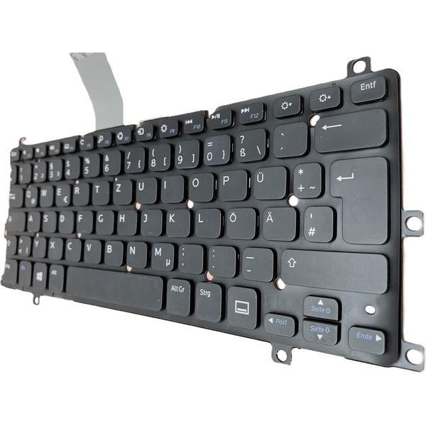 Nero - Tastiera Tedesca Senza Cornice Compatibile Per Dell Inspiron 11 (3000)-image
