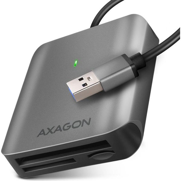 Axagon Axagon CRE-S3 Lettore Esterno Di Schede USB-A 3.2 Gen 1 A 3 Slot E Lun Sd/Microsd/Cf Usb 3.2 Gen 1 (3.1 Gen 1) Type-A Grigio-image