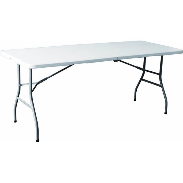 Tavolo Pieghevole Marbueno Resina Bianco 180X74X74 Cm Catering, Spiaggia E Campeggio 10528-image