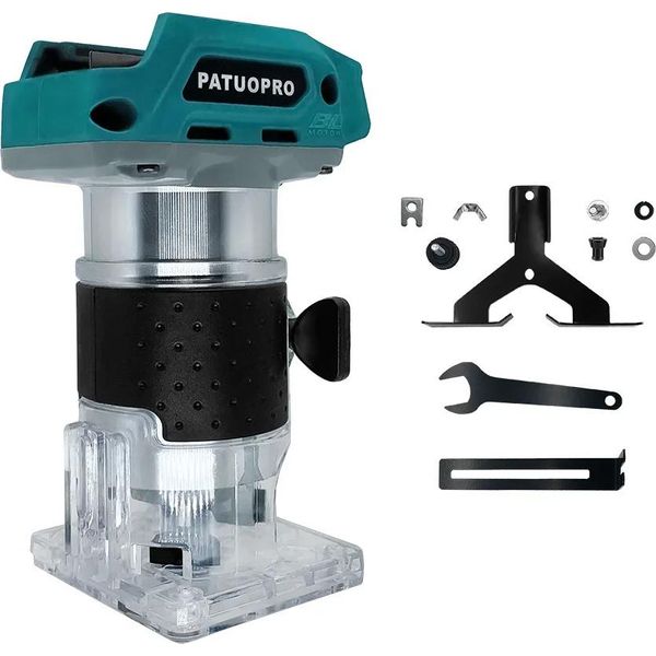 Fresatrice Per Legno, Motore Brushless, Controllo Della Velocità Regolabile, Senza Batteria-image
