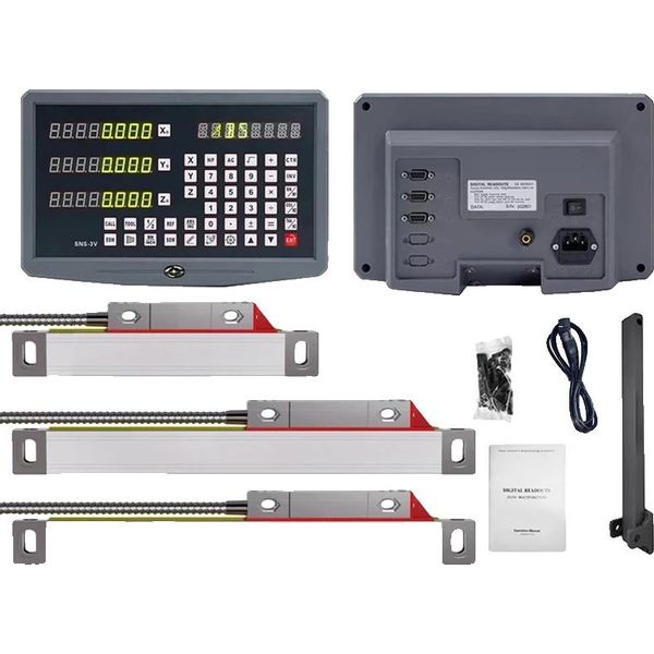Snsntdro Display Digitale, Supporto 3 Assi, Risoluzione 0,005 Mm, Dro (M M S)-image