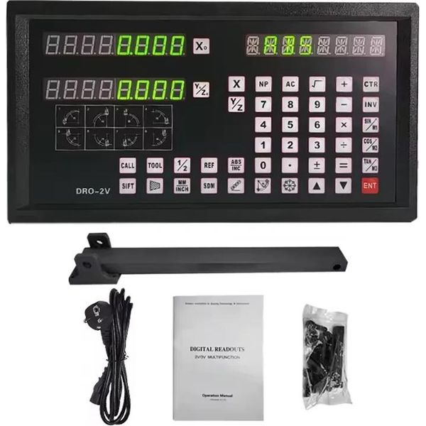 DRO-2V Display Digitale, 2 Assi, Risoluzione 0,005 Mm, DRO-2V-image