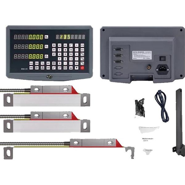 Snsntdro Display Digitale, Supporto 3 Assi, Risoluzione 0,005 Mm, Dro (M S S)-image