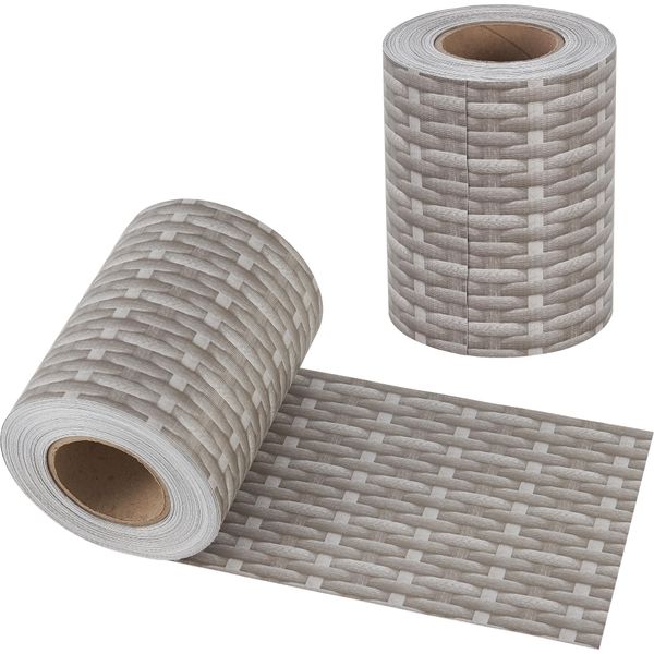 Pellicola Per Recinzione Jesteburg 1 Rotolo 35 M X 19 Cm Pellicola Per La Privacy Con 20 Clip Di Fissaggio Resistente Alle Intemperie Uv Resistente Al Vento Aspetto Rattan-image