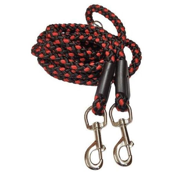 Guinzaglio Per Cani Commutabile Palkar 250 Cm X 8 Mm Nero-Rosso-image