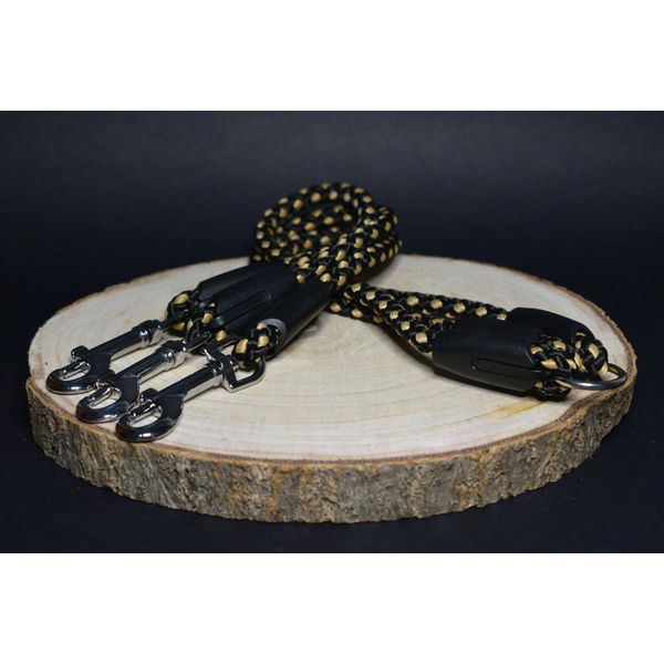 Guinzaglio Per Cani Palkar 40 Cm X 8 Mm Nero-Beige-image