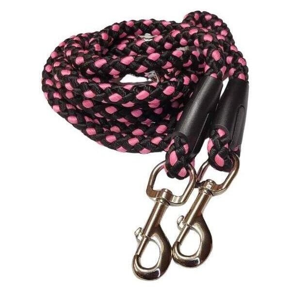 Guinzaglio Per Cani Commutabile Palkar 250 Cm X 10 Mm Nero-Rosa-image
