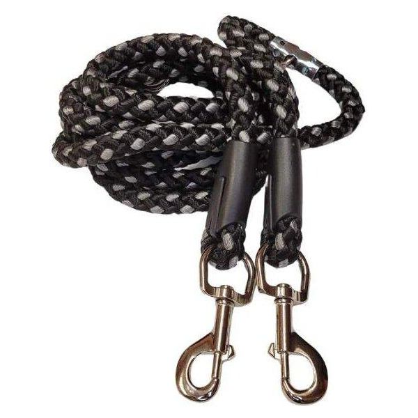 Guinzaglio Per Cani Commutabile Palkar 250 Cm X 8 Mm Nero-Grigio-image